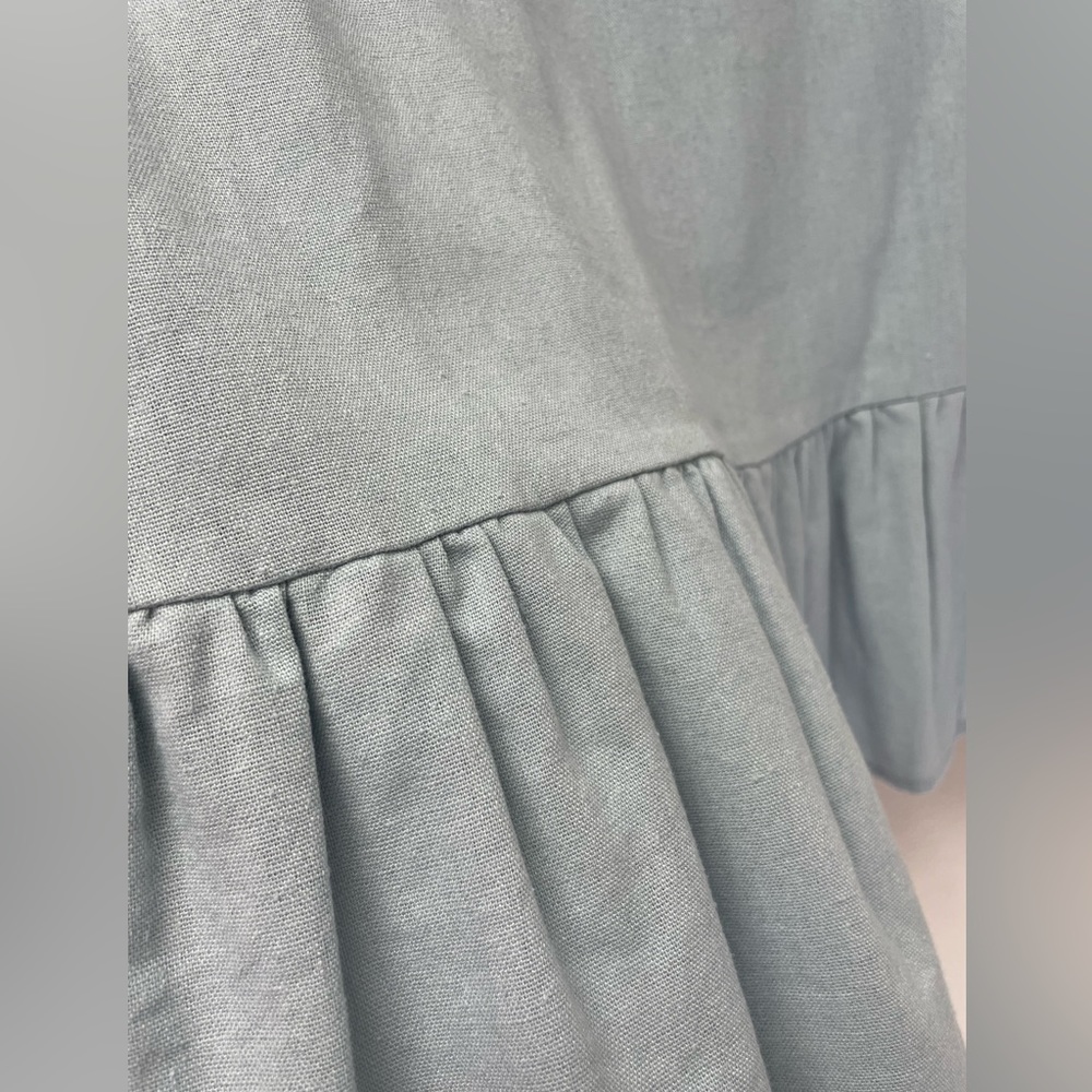 Adorable Blue Linen Dress - Picture 3 of 4
